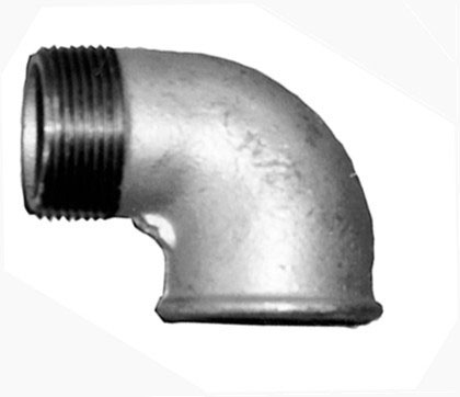 Rohrbogen verzinkt 90 ° 1 1/4", Innen-/Aussengewinde Rohrbogen verzinkt 90 ° 1 1/4", Innen-/Aussengewinde