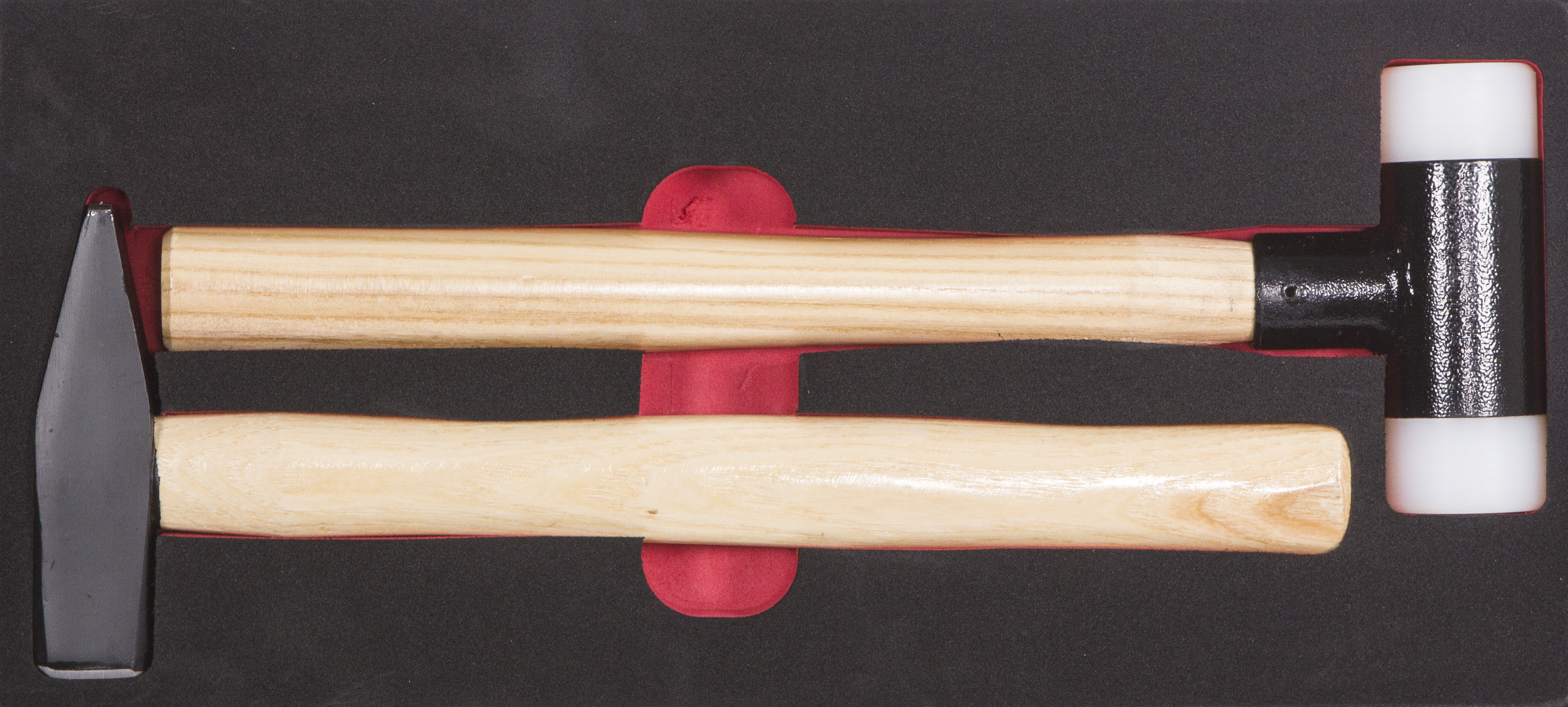 Hammer-Satz, 2-tlg., mit Schaumstoffeinlage Hammer-Satz, 2-tlg., mit Schaumstoffeinlage