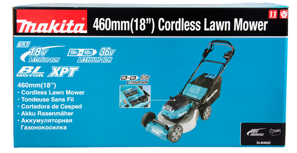 Akku-Rasenmäher LXT mit Radantrieb 46 cm, Makita DLM462Z Akku-Rasenmäher LXT mit Radantrieb 46 cm, Makita DLM462Z