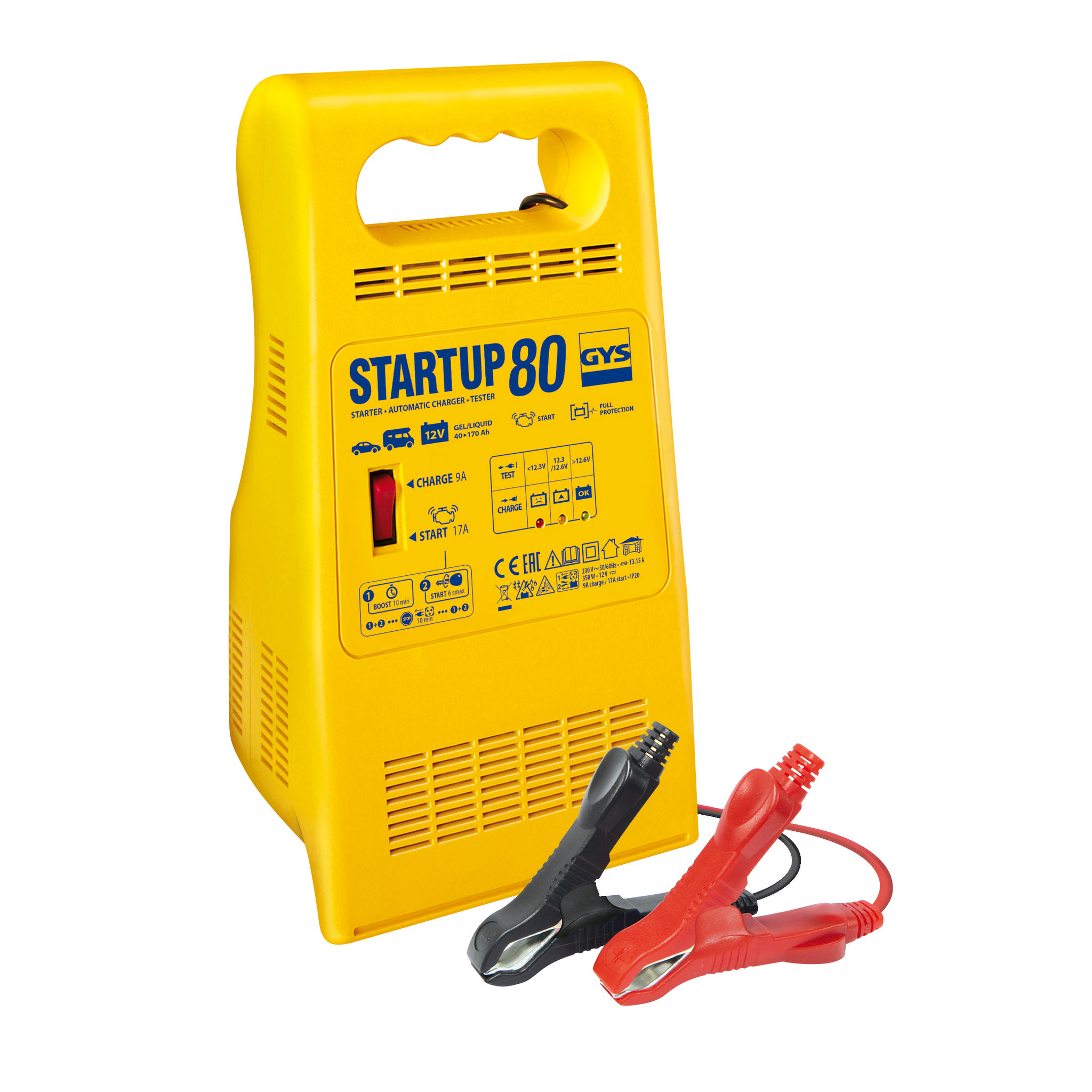 Batterie-Lade- und Startgerät, Start UP 80, 230 V, 45 - 170 Ah Batterie-Lade- und Startgerät, Start UP 80, 230 V, 45 - 170 Ah
