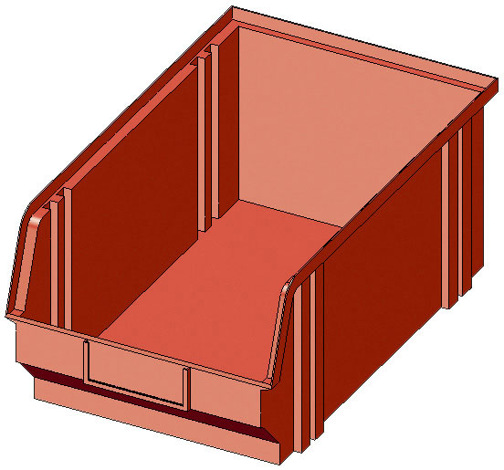 Sichtlagerboxen LK 4 rot, 160 x 105 x 75 mm Sichtlagerboxen LK 4 rot, 160 x 105 x 75 mm