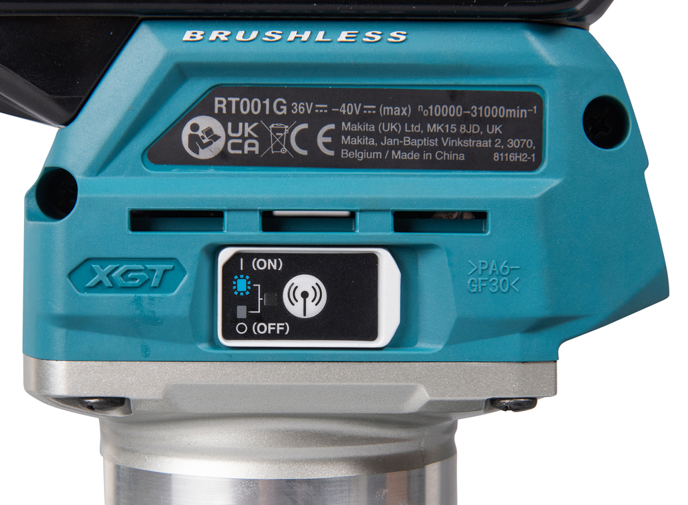 Akku-Einhandfräse / Kantenfräse XGT, Makita RT001GZ10 Akku-Einhandfräse / Kantenfräse XGT, Makita RT001GZ10