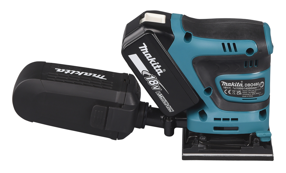 Akku-Schwingschleifer LXT, Makita DBO480RTJ Akku-Schwingschleifer LXT, Makita DBO480RTJ