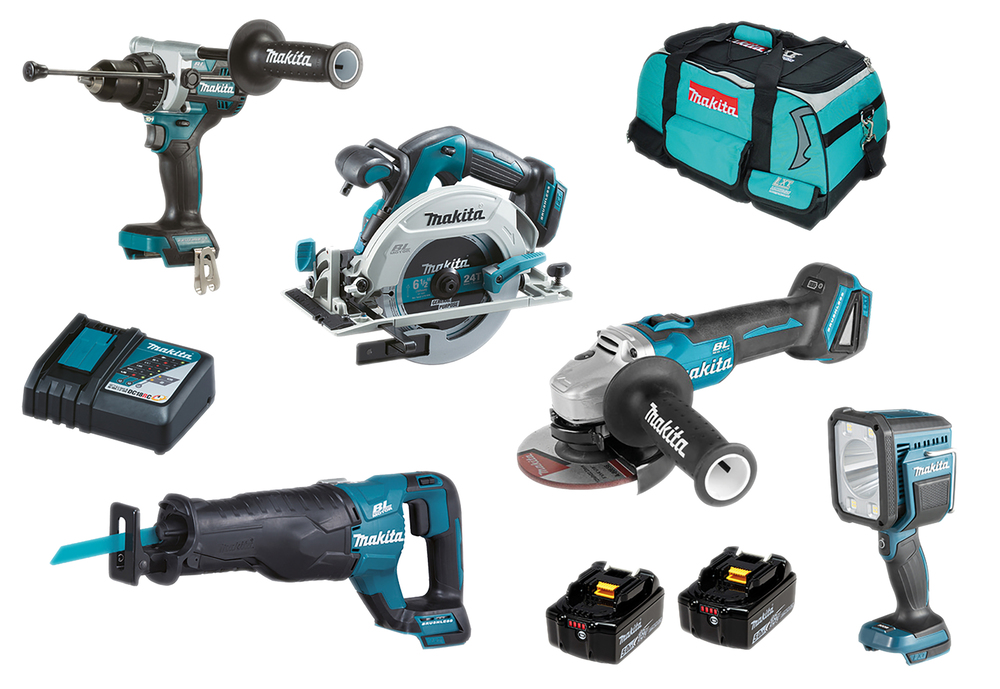 SET 4 Akku-Maschinen LXT, Makita DLX5088TX1 SET 4 Akku-Maschinen LXT, Makita DLX5088TX1