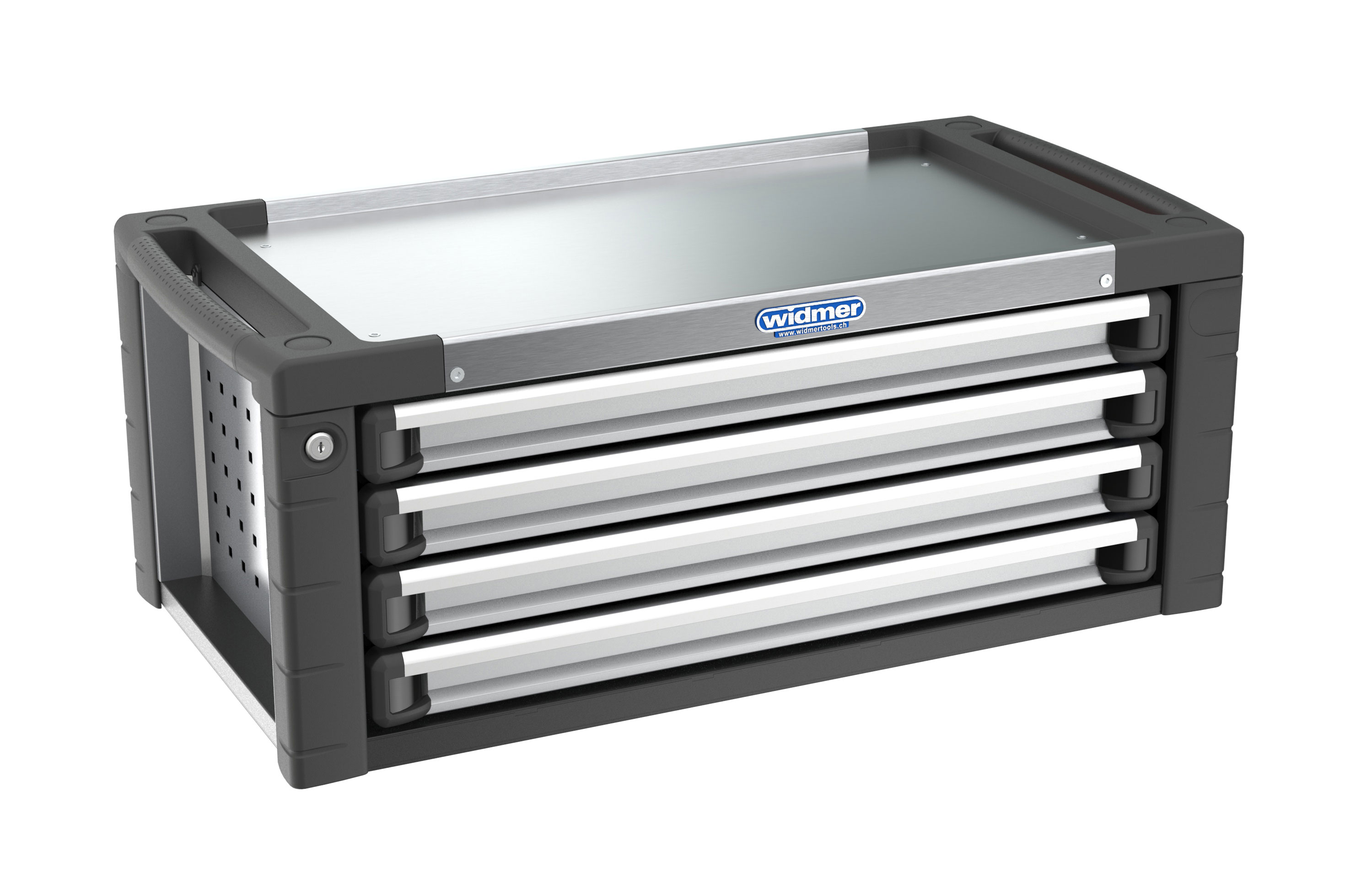 Werkstattbox 910x465x360 mm, mit 4 Schubladen, leer Werkstattbox 910x465x360 mm, mit 4 Schubladen, leer