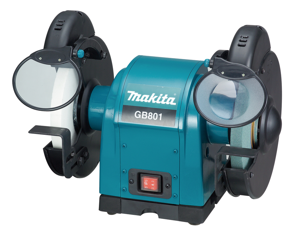 Elektronische Doppelschleifmaschine, 550 W, Makita GB801 Elektronische Doppelschleifmaschine, 550 W, Makita GB801