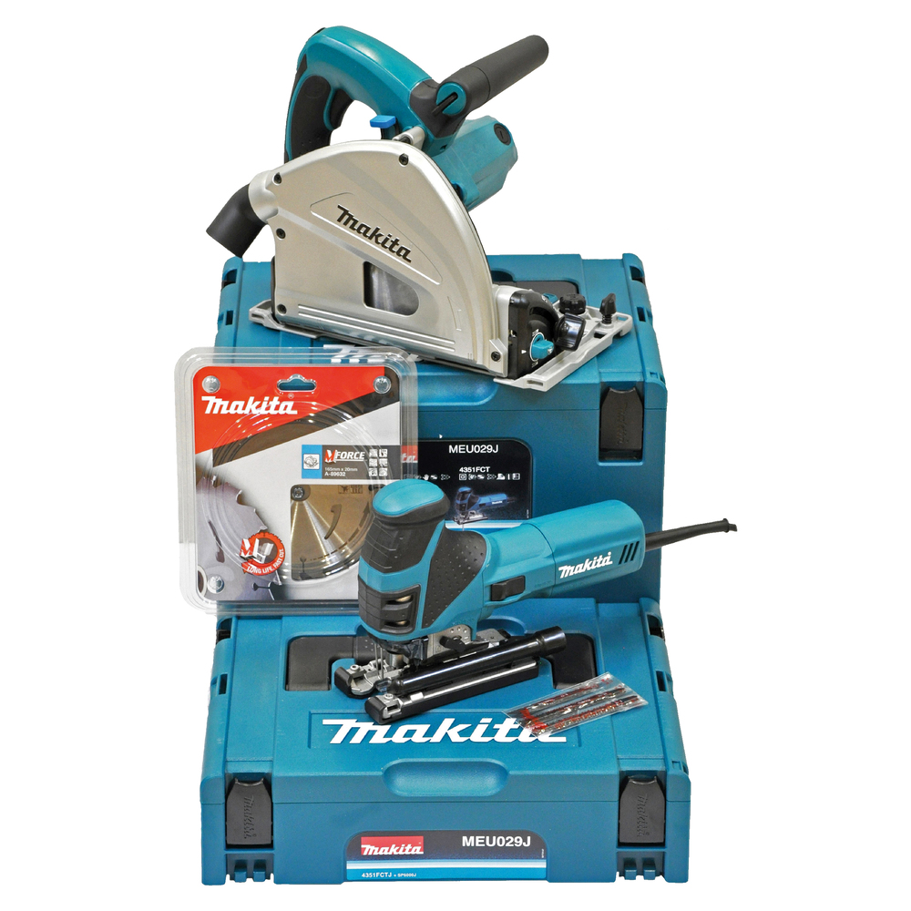 SET Eintauchkreissäge + Stichsäge, Makita MEU029J SET Eintauchkreissäge + Stichsäge, Makita MEU029J