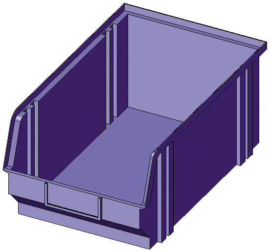 Sichtlagerboxen LK 2 blau, 330 x 210 x 150 mm Sichtlagerboxen LK 2 blau, 330 x 210 x 150 mm