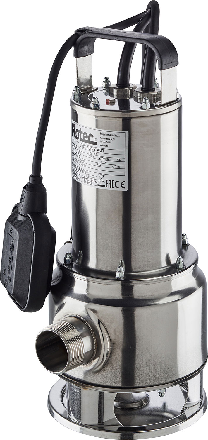 Schmutzwasser-Tauchpumpe BIOX 300/10, mit Schwimmerschalter Schmutzwasser-Tauchpumpe BIOX 300/10, mit Schwimmerschalter
