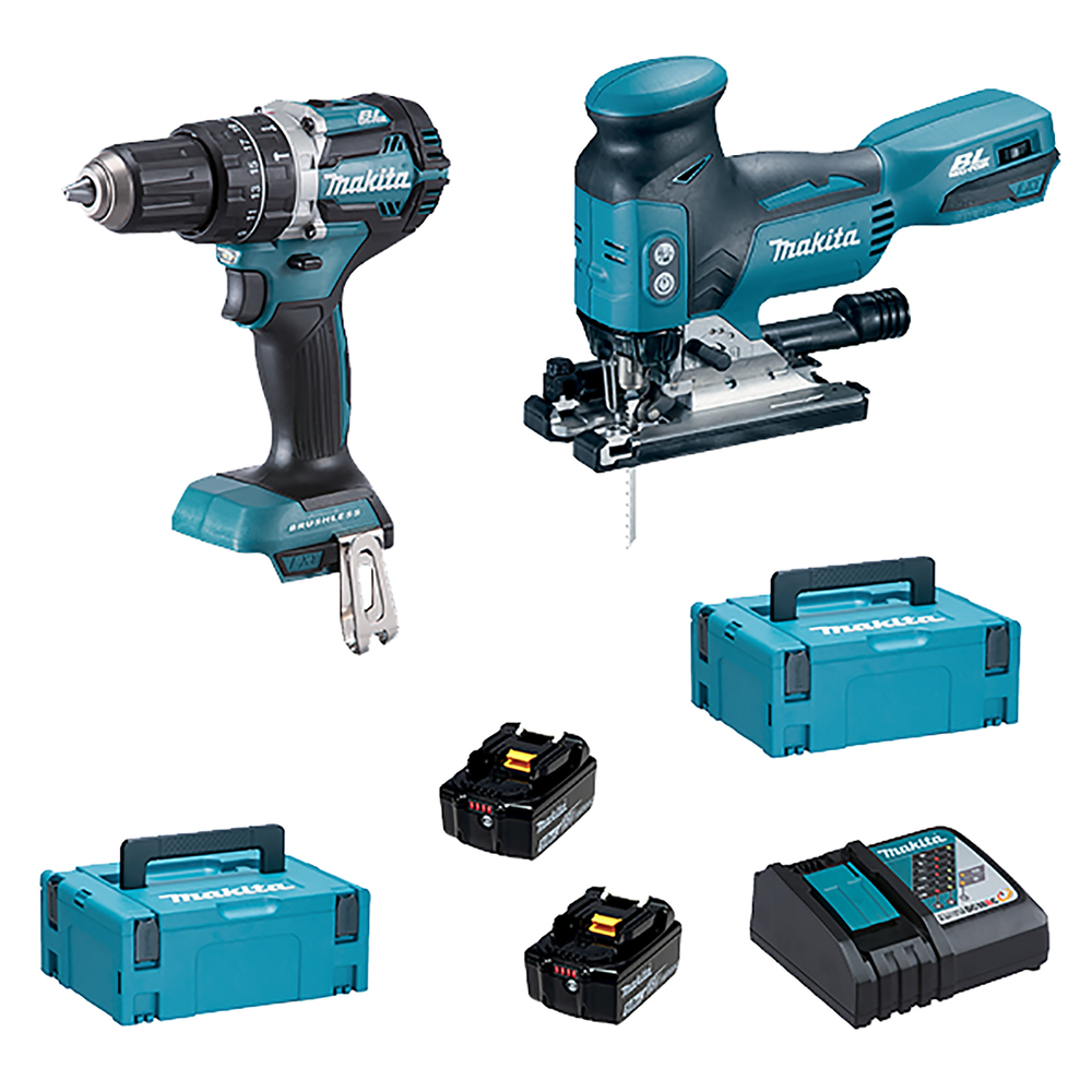 SET Schlagbohrschrauber + Pendelhub-Stichsäge LXT, Makita DLX2355TJ SET Schlagbohrschrauber + Pendelhub-Stichsäge LXT, Makita DLX2355TJ