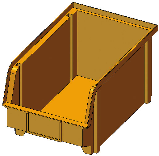 Sichtlagerboxen LK 3 gelb, 227 x 145 x 123 mm Sichtlagerboxen LK 3 gelb, 227 x 145 x 123 mm