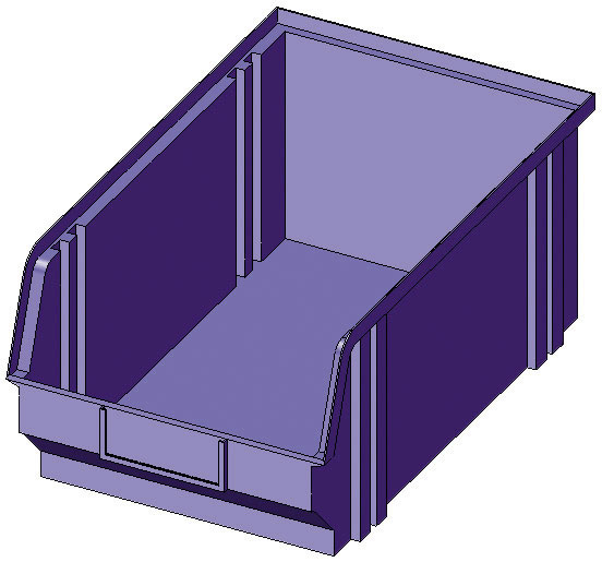 Sichtlagerboxen LK 2 blau, 330 x 210 x 150 mm Sichtlagerboxen LK 2 blau, 330 x 210 x 150 mm
